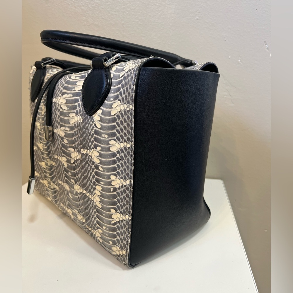 Michael Kors Collection Miranda Genuine Snakeskin Tote - Picture 6 of 11